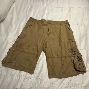 Men's Tan Cargo Shorts. Size 36. Iron Co. MUST BE BUNDLED